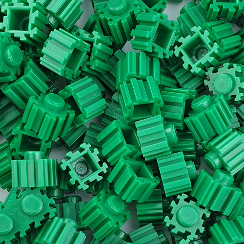 퍼즐블럭 10mm 초록색 300개