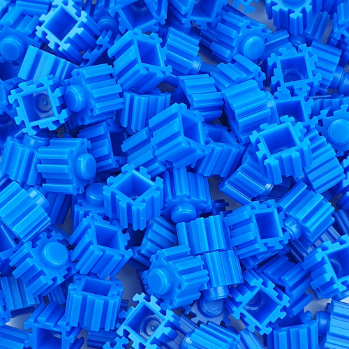 퍼즐블럭 10mm 파랑색 300개
